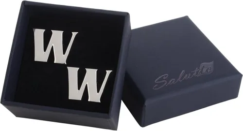 Vista 5 de Gemelos de alfabeto Salutto para hombres, 1 par con caja de regalo.