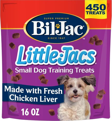 Vista 15 de Bil-Jac Little Jacs - Golosinas de entrenamiento para perros pequeños, sabor a pollo, hechas con hígado de pollo, 4 onzas (paquete de 4)