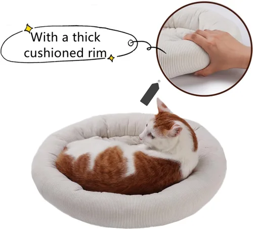 Vista 3 de SHENGOCASE Piezas de repuesto redondas para torre de árbol de gato, cojín redondo para acurrucarse, complemento para cama de perro, accesorios