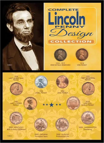 Colección completa de Lincoln Penny Design de American Coin Treasures