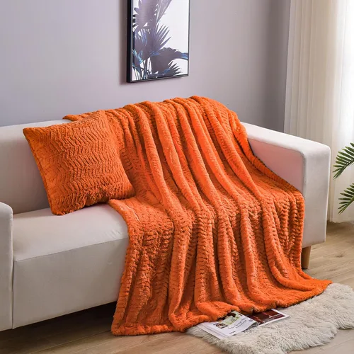 Vista 8 de YUSOKI - Fundas de almohada de pelo sintético de lujo - 18 x 18 pulgadas, juego de 2 - Fundas de almohada decorativas suaves y esponjosas sin