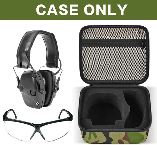 Vista 3 de PAIYULE Funda para orejeras electrónicas delgadas de Walker's Razor / para Howard Leight Shooting Caza Audición Protección de los oídos