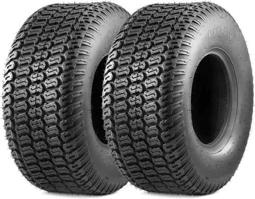Vista 9 de MaxAuto 2 neumáticos para cortacésped de 16 x 6.50-8 para tractores de jardín, cortacéspedes, 4PR, sin cámara