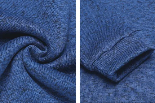 Vista 5 de COOFANDY Sudadera de punto casual para hombre, suéter de moda térmico ajustado