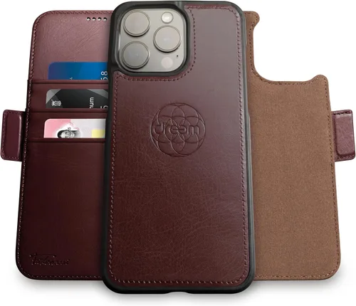 Vista 116 de Dreem Fibonacci - Funda tipo cartera para iPhone 13 Funda desmontable de piel vegana 2 en 1 con soporte integrado, portador de tarjetas con Negro