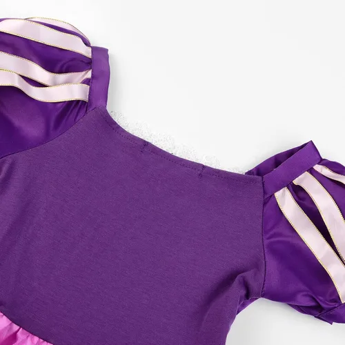 Vista 7 de JerrisApparel Disfraz de princesa para niñas, vestido de cosplay de Halloween, ropa de fiesta con accesorios