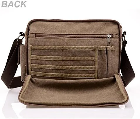 Vista 2 de Harwish bolsa mensajero para hombre, multifuncional, de hombro