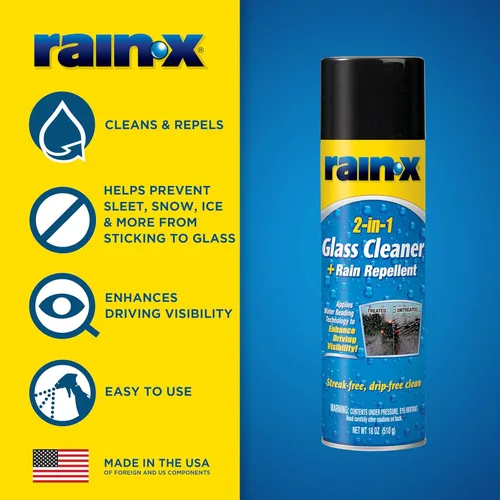 Vista 3 de RAIN-X 5080233 2-en-1 limpiavidrios Plus repele lluvia
