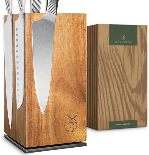 Vista 9 de WALDWERK Varilla de Afilado Premium - Acero de Afilado Hecho de Acero Endurecido con Elegante Mango de Madera - Acero de Afilado 100% Sin Plástico