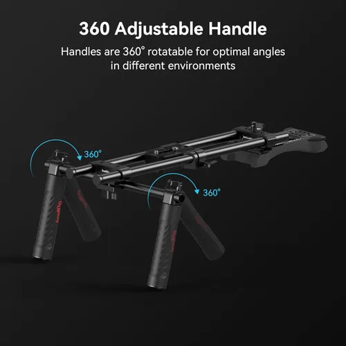 Vista 7 de SMALLRIG Kit de montaje de hombro para cámara básica universal para DSLR, sin espejo y plataforma de hombro para cámara pequeña - 2896