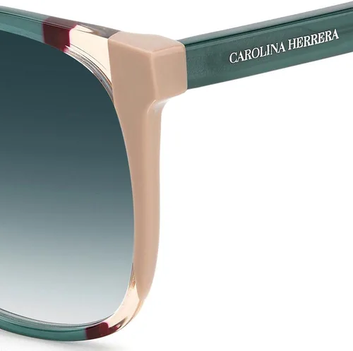 Vista 3 de Carolina Herrera Gafas de sol cuadradas sombreadas azul oscuro CH 0062S 0HBJ08 57
