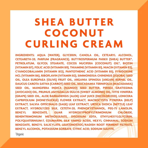 Vista 10 de Cantu Crema rizadora de coco con manteca de karité para cabello natural, 12 onzas para cabello natural, 12 oz