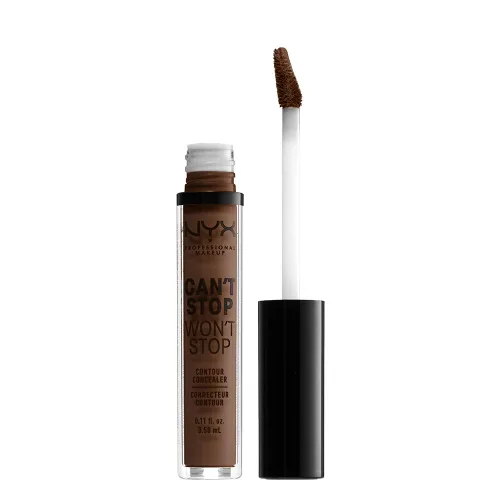 Vista 11 de NYX PROFESSIONAL MAKEUP Can't Stop Won't Stop - Corrector de contorno, cobertura completa las 24 horas, acabado mate, beige suave
