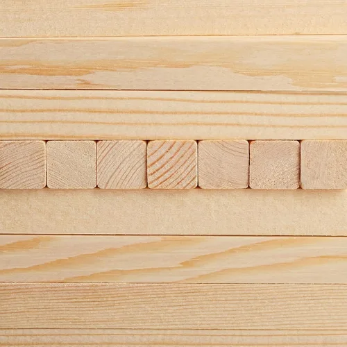 Vista 4 de Elsjoy Paquete de 50 varillas cuadradas de madera de 1/2 x 12 pulgadas, palos de madera de pino sin terminar para manualidades, proyectos