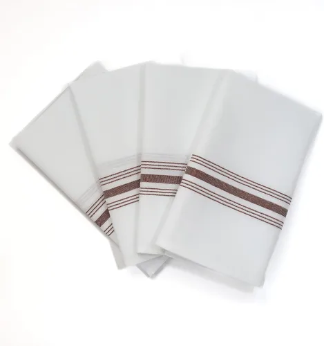 Vista 7 de Fabric Textile Products Servilletas Bistro Signature Stripe Servilletas de cena de tela de poliéster duraderas y resistentes a las manchas 18 x