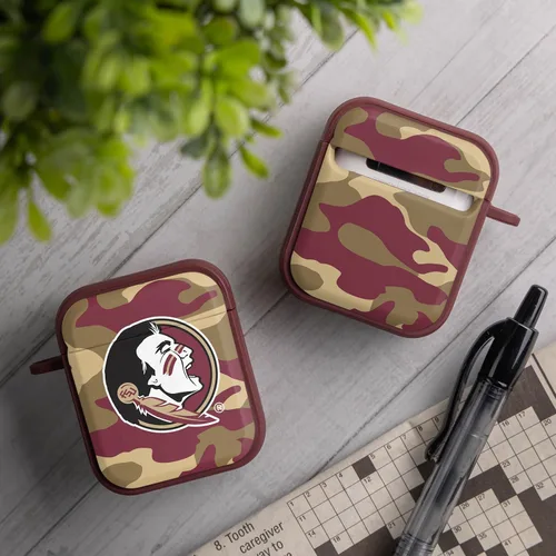 Vista 2 de AFFINITY BANDS Florida State Seminoles Camo HDX - Funda compatible con Apple AirPods Generaciones 1 y 2