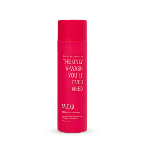 salt.xo Gel de lavado Yoni sin semillas, Jabón femenino con pepino refrescante y aloe vera, Gel de cuidado íntimo orgánico para mujeres, pH Balance