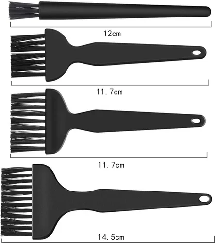 Vista 4 de 9 en 1 cepillos antiestáticos pequeños kit de limpieza cepillo de nailon multiusos para teclado, placas base de PC, cámara, teléfono, portátil