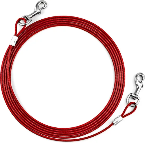 Vista 3 de Ruffin' It Atadura de cable resistente de 15 pies para perros, fuerza # 1700 de hasta 100 libras
