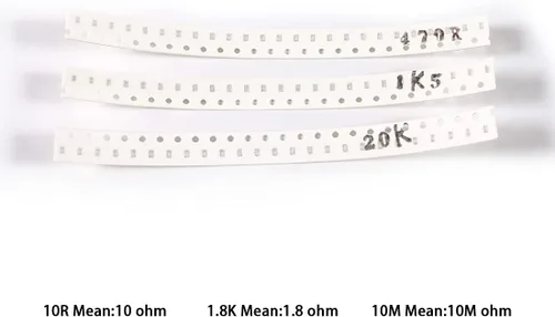 Vista 3 de 1500PCS 0603 Kit de resistencias SMD, 0 ohmios -10M ohmios 60 valores (cada valor 20 piezas) 0.1W ± 1% de tolerancia SMD chip Kit surtido