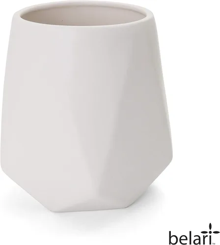 Vista 3 de Recipiente de almacenamiento facetado, contenedor de almacenamiento de alimentos para la organización de la cocina, recipientes de cerámica