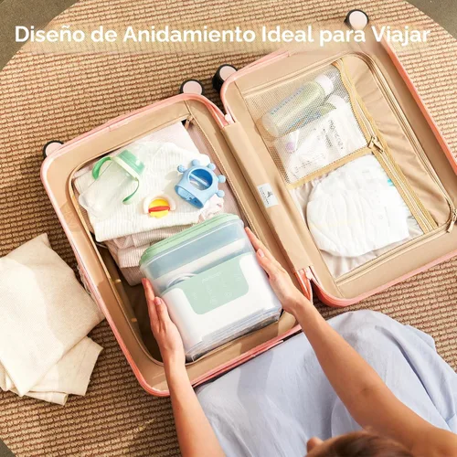 Vista 7 de Momcozy Esterilizador y secadora de biberones, diseño modular de ahorro de espacio de anidación, capacidad de 6 botellas, esterilizador compacto 4