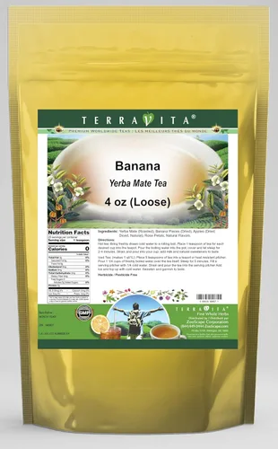 Banana Yerba Mate té (suelto) (4 oz, ZIN: 546807), 1