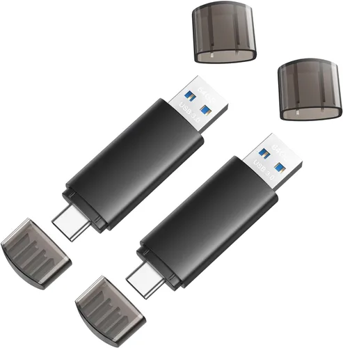 Vista 10 de Unidad flash USB C de 32 GB, unidad flash USB 3.0 dual tipo C + USB A portátil tipo C unidad flash USB tipo C 2 en 1 unidad de pulgar USB-C