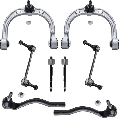 Vista 221 de Detroit Axle - Kit de brazos de control delanteros de 8 piezas para Toyota Sienna 2004-2010, 2 brazos de control inferiores con rótulas, 4 barras