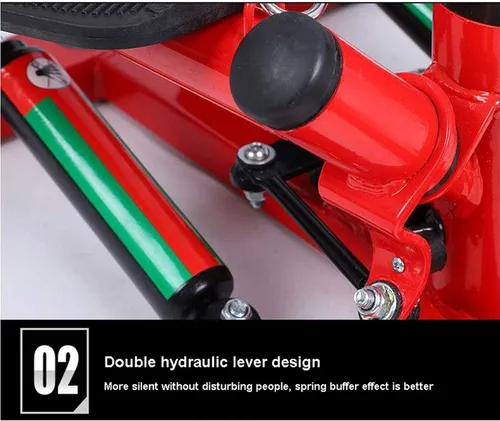 Vista 4 de Mini-Stepper Swing Stepper Adjustable Stepper Aerobic Twist Stair Stepper Exercise Fitness Workout Machine with LCD Screen and Safety Handlebars