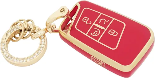 Vista 6 de Funda protectora para llave de coche VW compatible con Volkswagen Tiguan Atlas Jetta Passat Golf Alltrack, Negro