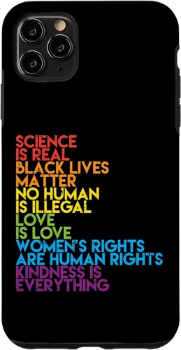 Vista 13 de Science is Real Black Lives Matter Rainbow LGBT Pride Gift Case for iPhone 17