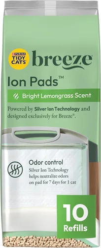 Almohadillas de recambio Purina Tidy Cats para gatos, sin perfume, para usar con el sistema de limpieza Breeze, Sin fragancia