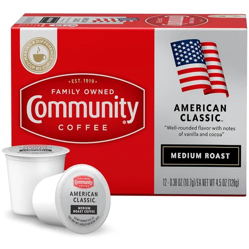 Vista 60 de Community Coffee Coffee & Chicory - 12 cápsulas de café, tostado medio oscuro, compatible con cafeteras Keurig 2.0 K-Cup, 12 unidades (paquete de 1)