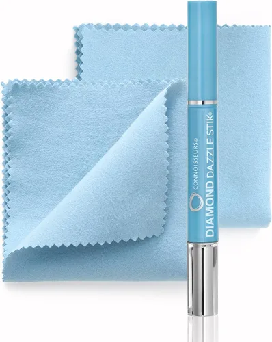 CONNOISSEURS Dream Team Diamond Cleaning Bundle - Incluye Diamond Dazzle Stik y 2 paños de limpieza de joyas para anillos, aretes y pulseras