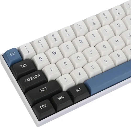 Vista 16 de Owpkeenthy Teclas de carbono retro perfil SA de 150 teclas personalizadas de ABS Doubleshot Juego de teclas con barra espaciadora dividida