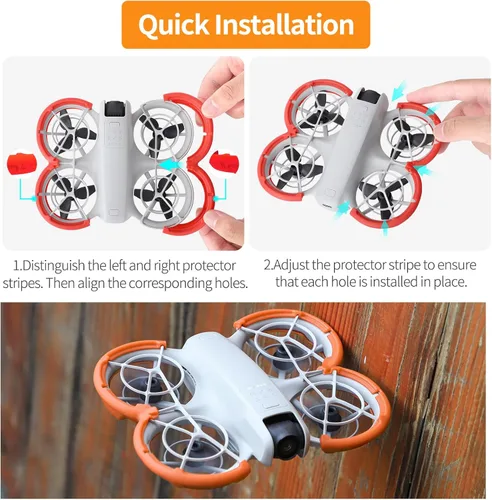 Vista 5 de Accesorios para protectores de parachoques Neo Dron, protector de hélice Protector de cardán protector de anillo anticolisión para accesorios DJI