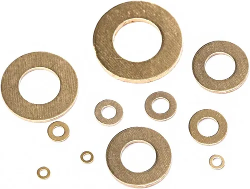 Vista 3 de Hilitchi Juego surtido de 350 piezas de arandelas planas de latón M2 M2.5 M3 M4 M5 M6 M8 M10 M12 M14