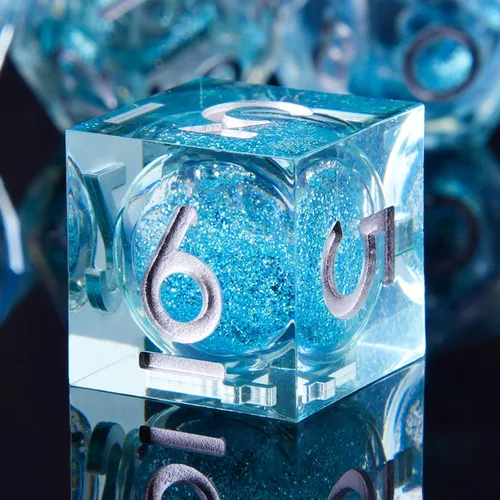 Vista 37 de YEMEKO Beholder's Dargon Eye DND - Juego de dados de ojo de gato con núcleo líquido, borde afilado, hechos a mano para Dungeons and Dragons Ttrpg