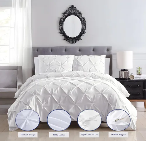 Vista 69 de Juego de funda de edredón color burdeos, tamaño individual, 1 funda de edredón con 2 fundas de almohada, 3 piezas, funda de edredón con cierre