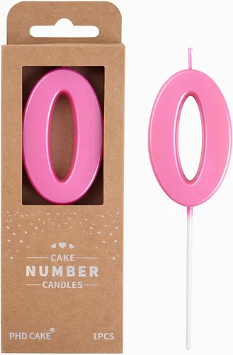 Vista 13 de PHD CAKE Velas de Cumpleaños de Oro Moderno Número 0 de 2.76 Pulgadas, Velas de Número Dorado, Velas de Número para Pastel, Celebración de Fiesta