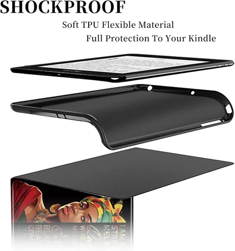 Vista 7 de BVDIKMI Funda para Kindle de 6 pulgadas (versión 11ª generación 2022), funda delgada de piel sintética con encendido y apagado automático