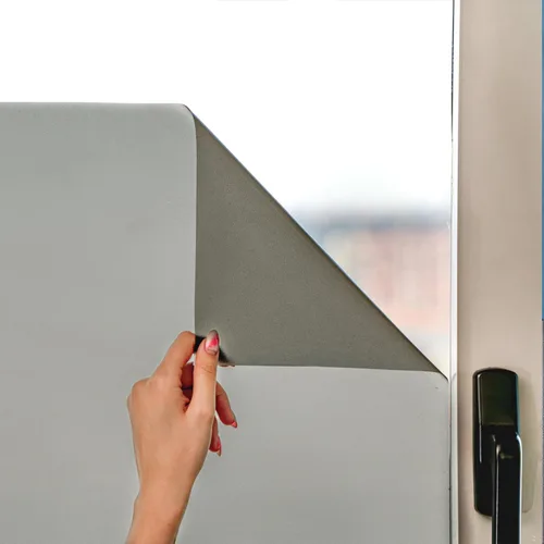 MARAPON® Vinilo opaco para ventana, color antracita (17.5 x 78.7 in), incluye libro electrónico con consejos profesionales, adhesivos estáticos para