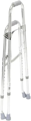 Vista 2 de Drive Medical Andador estilo lateral Hemi de un brazo, cromado, para adultos