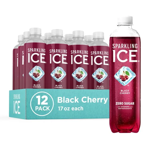 Vista 19 de Sparkling Ice, Naranja Mango. Agua con gas, con antioxidantes y vitaminas, cero azúcar. Botellas de 17 oz (Paquete de 12).