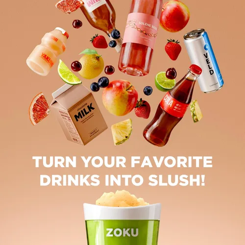 Vista 7 de Fábrica de batidos Zoku Slush y Shake Maker, color naranja, Casual, talla única , Azul