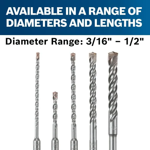 Vista 4 de Bosch HCK005 - Juego de brocas para martillo perforador S4L SDS-plus, 5 piezas