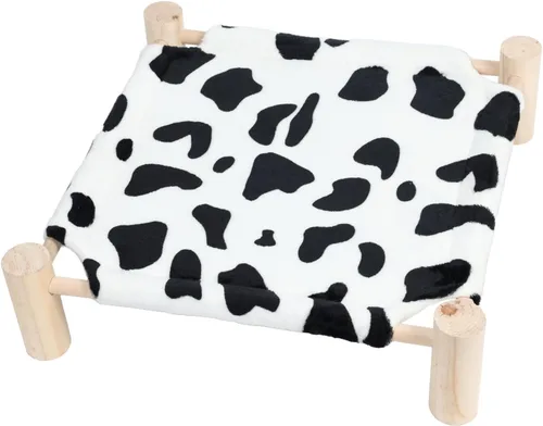 Vista 14 de Patas Lague Hamaca para gatos y perros, cama para perros pequeños, de madera, para gatos, mascotas, conejos, refrigeración, elevada