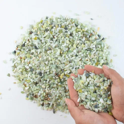 Vista 20 de 18 libras de rocas de grava de guijarros de cactus blanco, piedras de 1/4 pulgada para plantas de interior, rocas decorativas naturales