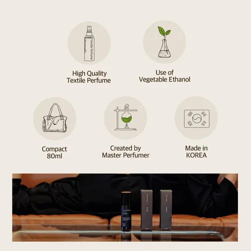 Vista 2 de Hetras Textile Perfume Madera de hotel – Lujoso aroma a bosque Spray de liberación de arrugas de fragancia sutil de larga duración Ambientador